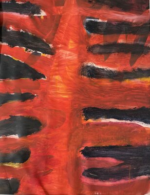 Übungsstück fürs Spritzenhäuschen (brennender Baum) / 2023